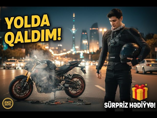 Yolda qaldıq – motosikletçilər köməyə gələcəkmi? Sosial eksperiment